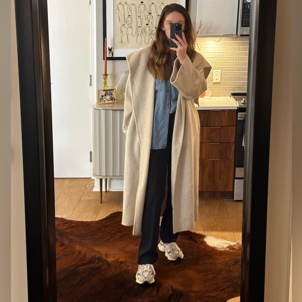 Ivory Wool Coat - One Size - Never Worn